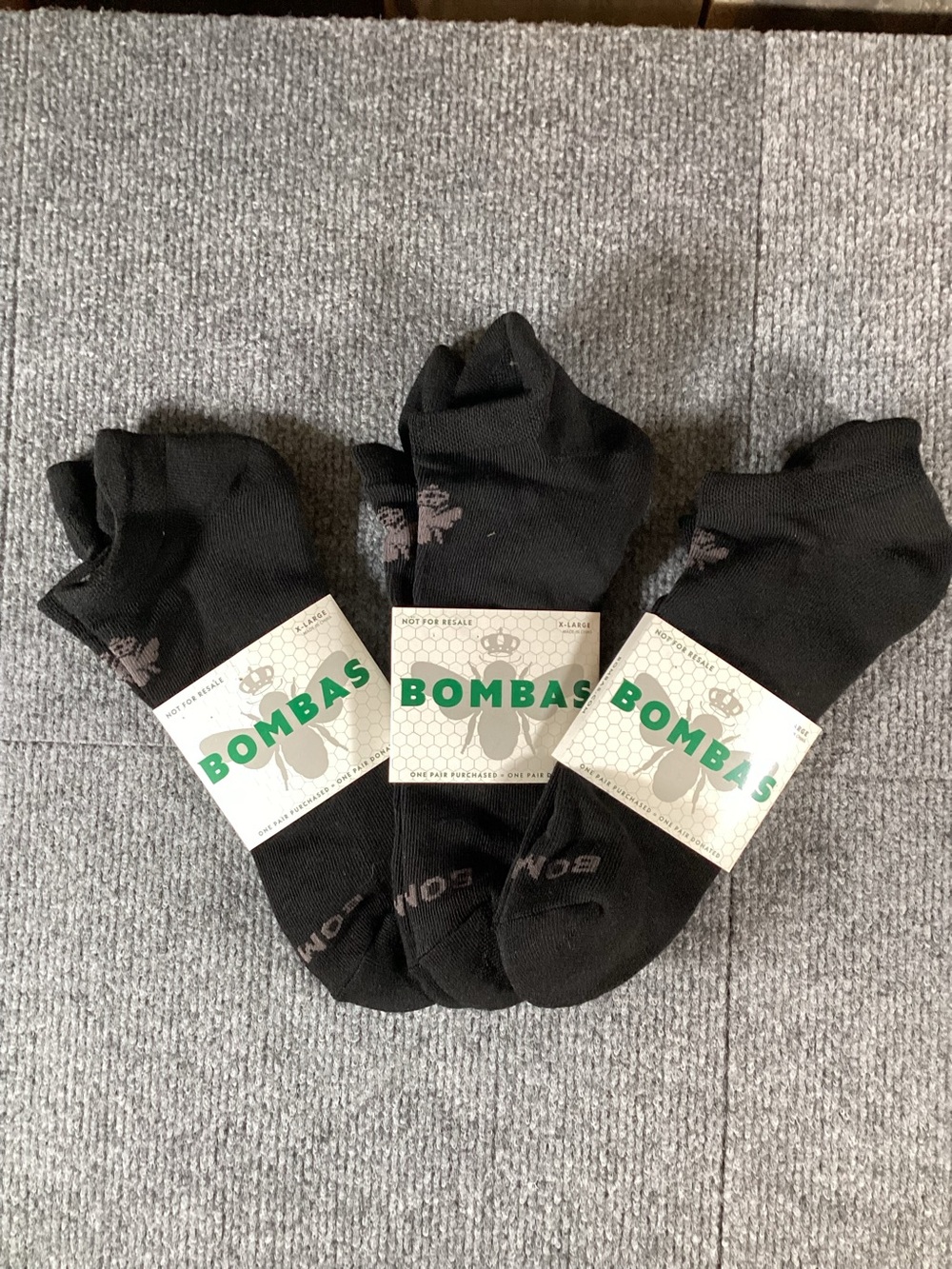 Bombas ankle socks NWT size XL